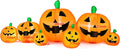Skylety 14 Pcs 8 ft Halloween Inflatable Pumpkins Outdoor Decorations / Blow up Pumpkin Decor with Bright LED