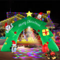 InfleasJoiy 16FT Christmas Tree Arch Inflatable Christmas Decoration with LED Lights and Kaleidoscope Light