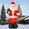 Christmas Inflatable Clearance, 12 FT Christmas Inflatable Outdoor Decoration Santa Claus, Giant Blow Up