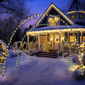 Geetery 3 Pack 10ft Christmas Archway Outdoor Light Arch 8 Mode, Warm White / LED Light Arch, Easy Assembly